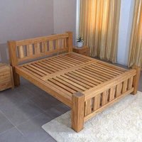 Old elm solid wood bed Modern simple bed Internet celebrity rental room Dormitory Falcon riveting tatami hard board bed