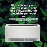 Wall-mounted water air conditioner, vertical surface installation, fan coil, silent, heat exchanger construction components