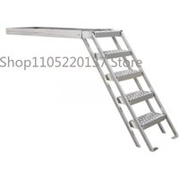 Heavy Steel Folding Step Stool Ladder for Truck Tailgate