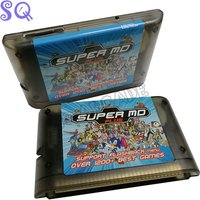 New Arrival 16G MD Mulit Game Card 1200 in 1 Battery Save for Genesis Megadrive Video Game Console Fit USA/EUR/JAP Version