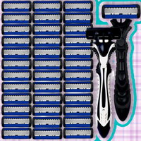 Razor Classic 6 layer Safety Razor for Mens Shaving&Womens Hair Removal 6 Shaving Blades Manual Shaver