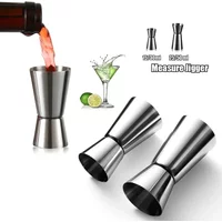 1PC Bar ounce cup 15/30ml or 25/50ml stainless steel cocktail measuring cup Double head alcohol measuring cup Kitchen supplies