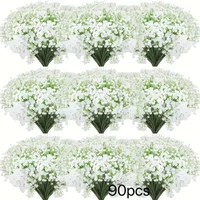 90pcs Real Touch Baby's Breath Artificial Flowers - Oxidation Resistant, Bulk Bouquets With Stems For Home & Office Decor, Perfe image 3