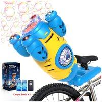 AliExpress NONE Portable Automatic Rocket Bubble Machine Handheld & Bicycle Use, Rechargeable Bubble Blower with Music Light Summer Outdoor Toy