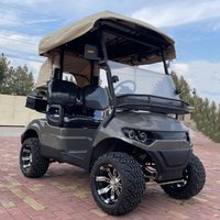 2026 New Launched 2 Seater Lithium Battery Electric Golf Cart Buggy With Golf Bag Straps And Basket Sand Bucket X2 Rain Cover