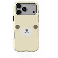Jirai kei Cartoon Cute R-Rilakkumas Phone Case for iPhone 17 17e 16e 16 15 14 13 12 11 XS XR XSMAX Air Pro Max Plus Double-layer