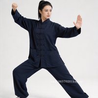 New Chinese Men Taichi Uniform Kung Fu Suit Embroidery Tai Chi Clothing Shirt+Pant Wushu Chinese Traditional Clothes for Men