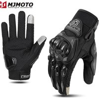 Ummer Atmungsaktive Vollfinger-Motorradhandschuhe, rutschfest, verschleißfest, Motocross-Rennhandschuhe, Touchscreen, Moto-Biker-Handschuhe