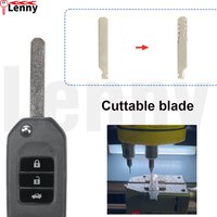 Lenny FCC:TWB1G721 HLIK6-3T Blade:AG Cuttable blade car flip remote key For Honda Accord Civic City CRV Jazz XR-V Vezel HR-V FRV
