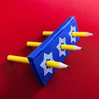 Passing Coins Pencil Pen through Three Holes with Pencil Magical Magical Magic Props magic tricks easy to do Partition board