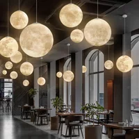 Nordyckie lampy wiszące LED w kształcie księżyca do salonu, jadalni, sypialni, dekoracje domu, żyrandol, lampa wisząca do kawiarni, restauracji, oprawa oświetleniowa