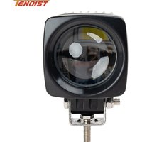 Projecteur LED blanc et jaune de 2.4 pouces, projecteur de travail et de conduite pour moto, ATV, voiture, SUV, tout-terrain, 10-80V DC