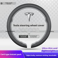 Housse de volant antidérapante et respirante, accessoire pour volant Tesla Model 3, Model X, Model S et Model Y (2019-2026)