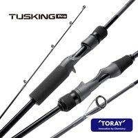 Tusking Pro All-Purpose Lightweight Advanced Carbon Fiber Build Ergonomic Reel Seat Sensitive Tip Casting&Spinning Fishing Rod