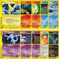 2002 PKM Holo Cards Expedition (EX) No1-No32 Rare Cosmos Blastoise/Dragonite/Ninetales PTCG E-CARD Series PROXY Game Card Gifts