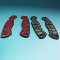 3 Colors CNC G10 Material Fish Bone Pattern Knife Handle Scales for Spyderco Paramilitary2 C81 Para2 Knives Grip Making Replace
