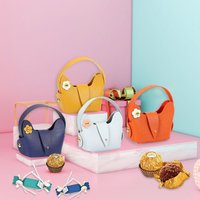 Creative Handbag Gifts Box Birthday Supplies Box Women Coin Purse Handbag Leather Wedding Favors Bag