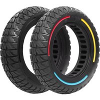 10x2.5-6.1 Off-Road Solid Puncture Proof Tire For KUGOO M4/M4 Pro Electric Scooter Anti-puncture Tubeless Tyres Tires Parts