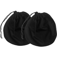 2 Pack Motorcycle Helmet Bags, Lightweight Helmet Storage Carrying Bags for Sport Riding and Travel (Black)
