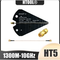 HTOOL HT5 UWB Log Periodic Antenna 1300MHz-10GHz 6-9dBi High Gain For Beidou GPS 2.4G 5.8G Spectrum Analyzer Direction Finding