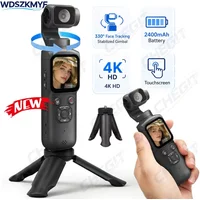 4K Action Camera With 330° Face Tracking Gimbal Stabilizer 1.72 Inch Touch Screen 64MP Pocket Digital Camera WiFi Sports Cam