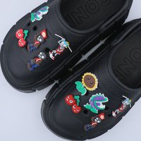 1 Piece Cute Cartoon Big Mouth Flower Shoe Accessories Charms Cherry Shoe Decorations Sunflower Ornament Child Gift