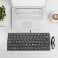 Keyboard Multi-function K1000 Super Slim USB Mini Multimedia Wired Keyboard Waterproof Kaypad for Laptop