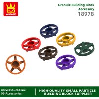 Wange 534Pcs/lot 18978 Wheel Cover 5 Spoke Block Moc Color Accessories Compatible with Brick DIY Children's Toy Assembly Parts