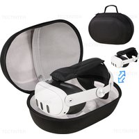 Portable Carrying Case for Meta Quest 3/3S VR Headset Controller Storage Bag Larger Capacity Travel EVA Bag Game Accessories