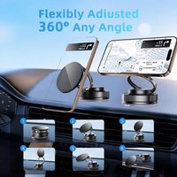 Magnetic Phone Holder Stand, for Suction Cup Phone MountAdjustable Swivel Lock, for Your Car/Gym/Mirror