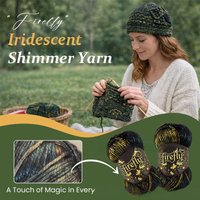 Firefly Iridescent Shimmer Yarn – Handmade-Friendly, Perfect for Holiday Ornaments, Baby Gifts & Luxury Scarves