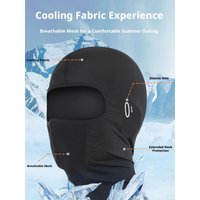 AliExpress NONE SEAMETAL Motorcycle Balaclava Summer UV Protection Face Mask Breathable Ice Silk Cooling Mask For Men Women Cycling Running