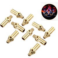 10pcs Propane Natural Gas Burner Jet Solid Brass M8 Nozzles with 10/20/32 Tips Gas Stoves BBQ Outdoor Cooking Camping Cookware