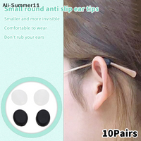 【Wq0】HMA85-10 Pairs Anti-slip Silicone Ear Grip Glasses Eyeglasses Leg Ear Hook Stopper Bracket Fastener Accessories Tip Holder