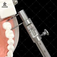 Zahnmedizinisches Messlineal zur vertikalen Abstandsmessung, digitales Messgerät für Inlay-Kronen, Knochendickenmessgerät, Messlineal für orale Implantate