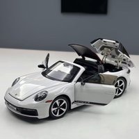 1:32 Scale Porsche 911 Alloy Diecast Convertible Model Sport Vehicle for Collection Gift Home Ornament Display Piece