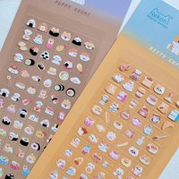 NEKONI Kawaii Mini Animals Cartoon PVC Stickers Scrapbooking Decor Stationery DIY Journaling Sticker School Office Gift