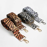 1 Piece 1.50 Inch Wide Adjustable Handbag Purse Strap Replacement Crossbody Shoulder Strap Leopard Heat-Transferred Print Strap