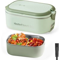 New Portable Electric Lunch Box Stainless Steel Food Seal, Warmer Heating Bento Box 1.2L 18W School Office Thermostatic Heater