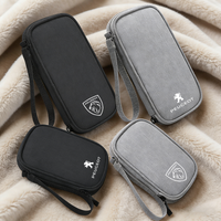 Car Tire Valve/Car Travel Storage Bag Zipper Cable Organizer Box For Peugeot 408 4008 308 3008 5008 508 2008 208 301 309 205 106
