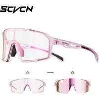 SCVCN Photochromic Cycling Sunglasses Men UV400 Sports MTB Outdoor Bicycle UV400 Goggles Women Driving Hiking Climbing Eyewear