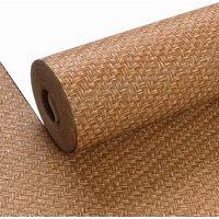 PVC Wallpaper Solid Color Plain Linen Patterned Imitation Straw Woven Wallpaper for Non Self-adhesive waterproof minimalist обои