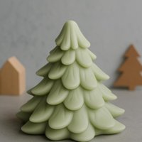 New Christmas Tree Scented Candle Silicone Mold diy Christmas candle plaster decorations