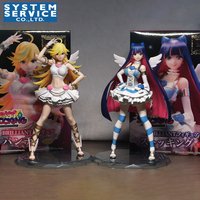 In Stock System Service BRILLIANT New PANTY STOCKING With GARTERBELT BRILLIANT Panty Stocking PVC 21CM Anime Action Figures Toy