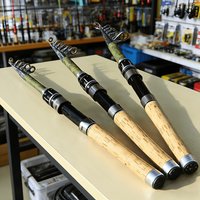 Telescopic Fishing Rod Spinning Fly Carp Feeder Fiber Pesca 150/210/240 Mini Travel Rod Reel Seat Portable Ultra Short BAKAWA