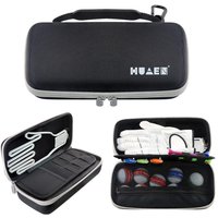 Golf Glove Case with Soft Shaper Divider and Holes Golf Accessories Holder Sturdy Golf Gloves Holder for Women Men Golfers