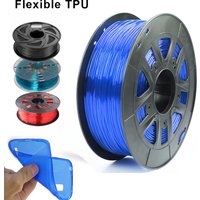 3D Printer TPU Filament Flexible 1.75mm 250G Sublimation Plastic Filaments 95A 3D Printing Materials Black Transparent Red Blue