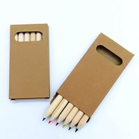 30/60/120/300/600pcs 3.5 inches short (6pcs/box) ,drawing coloring pencils Set for Kid art Painting Mini School Graduation