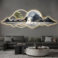 Creative Bedrooms Wall Clocks Modern Big Size Led Art Mural Wall Watch Luxury Digital Horloge Murale Living Room Decoration