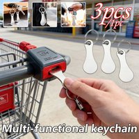 1/3 PCS Anti-Loss Shopping Cart Tokens, Creative Keychains Exquisite Backpack Charms Novelty Decor Accessories